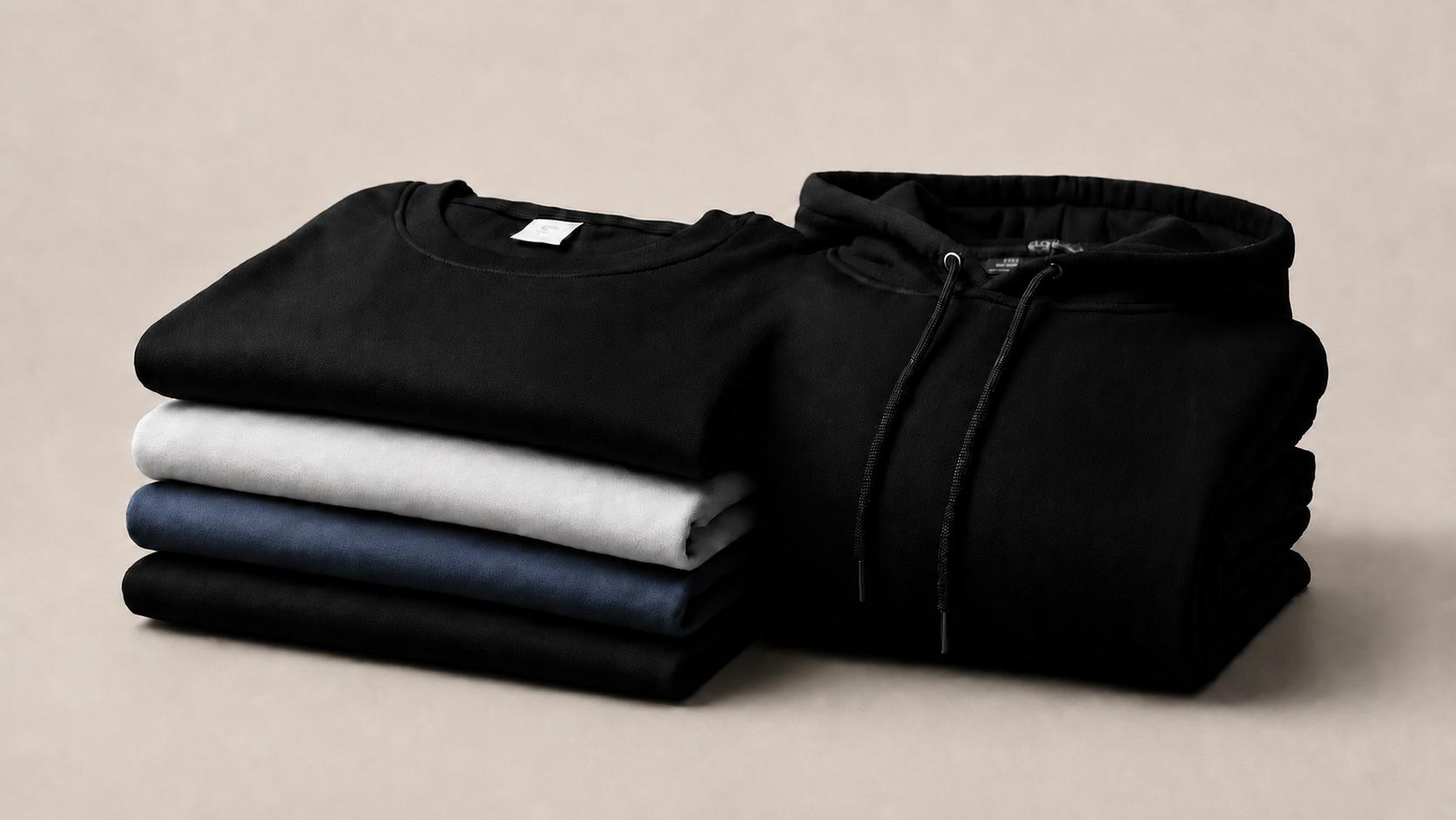 Blank custom clothing ready for printing